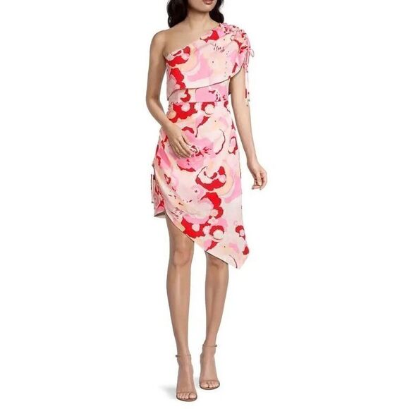 ELLIATT Afterglow Kiran One-Shoulder Dress in 
Linen size S NWT$220 - Picture 1 of 7